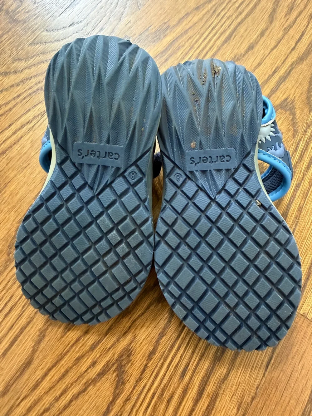 Carter's Navy Blue Dino Light-Up Sandals, toddler size 8